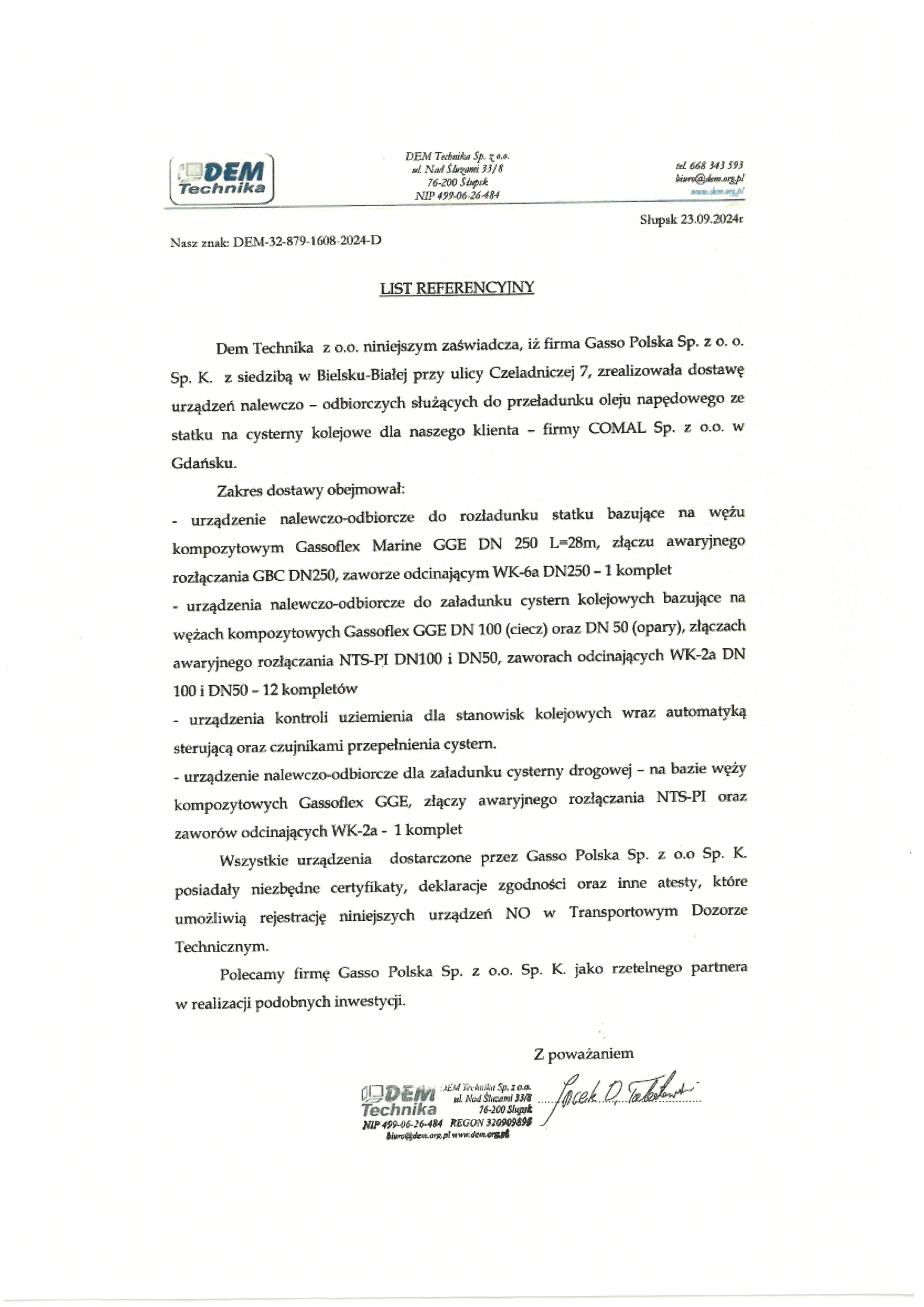 Miniaturka referencji - Dem Technika