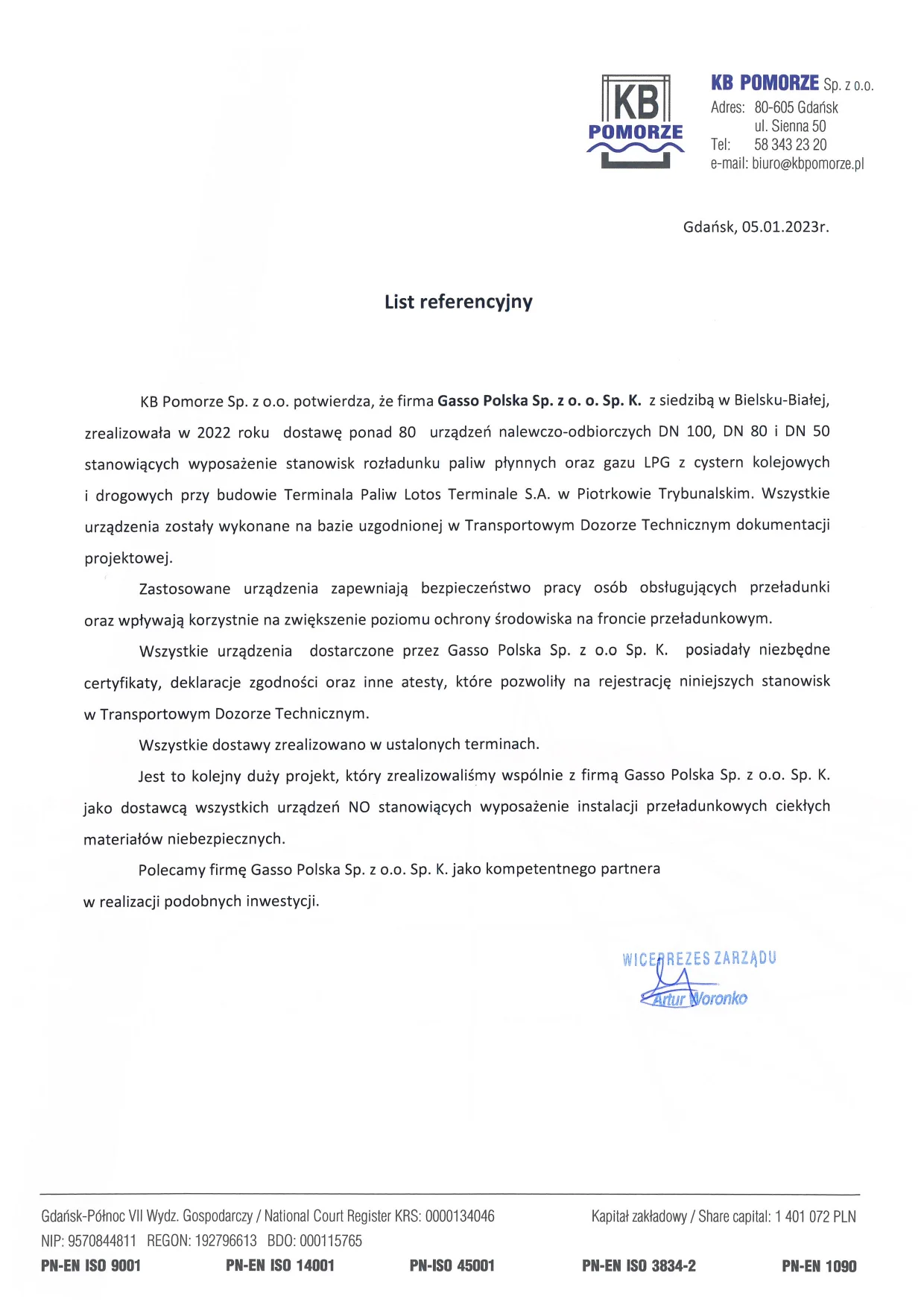 Miniaturka referencji - KB Pomorze